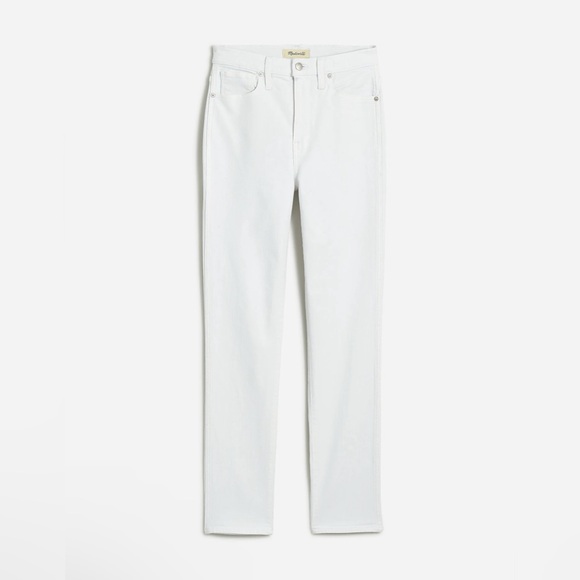 Madewell Stovepipe Jeans • pure white • size 28 • NO664 - Picture 6 of 14